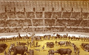 El circo romano en la Antigüedad, del "Dictionnaire du Théâtre", Arthur Pougin de French School