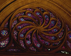 Rosetón, Capilla de los Borbones, finales del siglo XV de French School