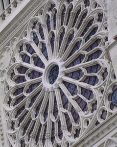 Rosetón de la fachada oeste, c.1270 de French School