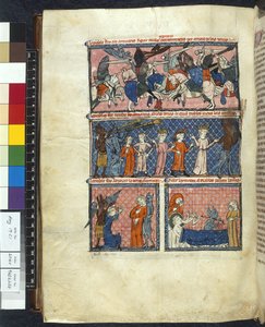 Real 19 C. 1, f.204v Tentaciones diabólicas, ilustración de 