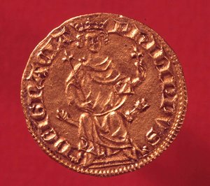Ecu de oro real por Felipe IV el Hermoso (1268-1314). 1290. París, Museo de la Moneda de French School