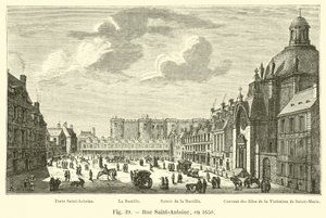 Calle Saint-Antoine, en 1650