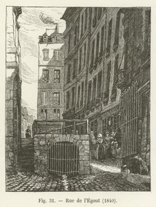 Calle del Alcantarillado, 1840 de French School