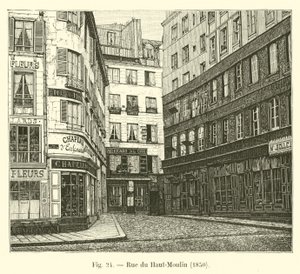 Calle del Haut-Moulin, 1850 de French School