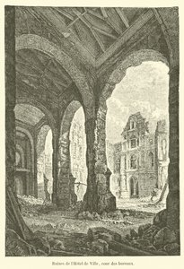Ruinas del Hôtel de Ville, patio de las oficinas de French School