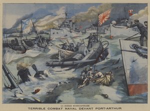Guerra Ruso-Japonesa: batalla naval frente a Port Arthur de French School
