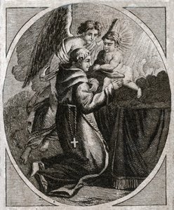 San Antonio de Padua. (grabado de principios del siglo XIX) de French School