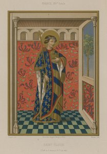 San Clodoaldo, hijo del Rey Chlodomer de Orleans de French School