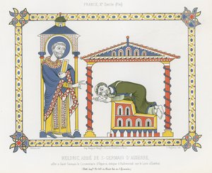 San Germán y Heldric en la Abadía de Saint-Germain d