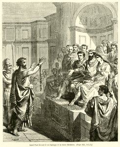 San Pablo ante el rey Agripa y la reina Berenice de French School