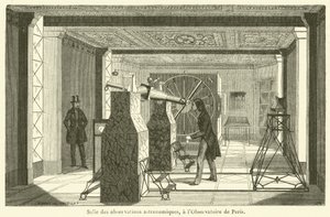 Sala de observaciones astronómicas, en el Observatorio de París de French School