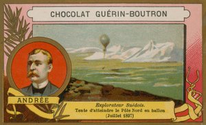 Salomon August Andree, explorador sueco del siglo XIX de French School