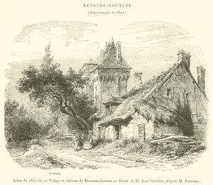 Salón de 1850-51, Pueblo y castillo de Menetou-Couture de French School