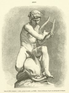 Salón de 1870, Escultura, Arion, grupo en mármol de French School