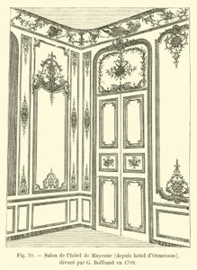 Salón del hotel de Mayenne, desde el hotel d