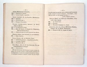 Entrada del catálogo del Salón de los Rechazados para Dame Blanche de Whistler (Sinfonía en blanco n.º 1: La chica blanca) 1863 de French School