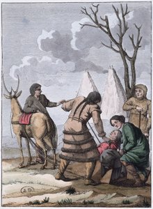 Matrimonio samoyedo, 1811 de French School