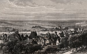 Sarreguemines - Moselle - grabado en 