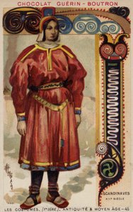 Traje escandinavo, siglo XII de French School