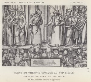Escena del teatro cómico en el siglo XVI