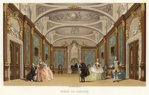 Escena de teatro de French School