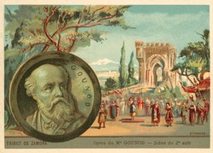 Escena de la ópera Le Tribut de Zamora de Charles Gounod