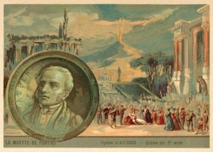 Escena de la ópera La Muette de Portici de Daniel Auber