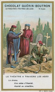 Escena de Hamlet, por William Shakespeare de French School