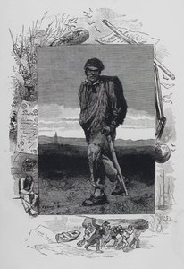 Escena de Los Miserables, de Victor Hugo: Jean Valjean de French School
