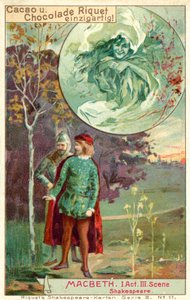 Escena de la obra Macbeth de Shakespeare