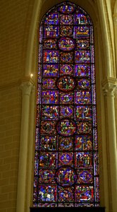 Escena de la Vida de San Martín, Catedral de Chartres de French School