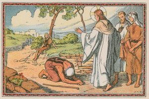 Escena de la vida de Jesús de French School