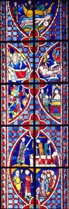 Escena de la vida de San Vicente, 1245-7 de French School