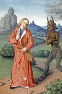 Escena de tentación de French School