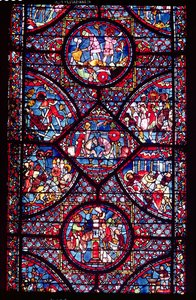 Escenas de la vida de Carlomagno (747-814) del deambulatorio, c.1215-25