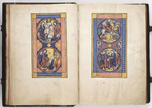 Escenas de la Vida de Cristo, ilustración del Salterio de Lewis, c.1225-50 de French School