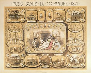 Escenas de la Comuna de París, 1871 de French School