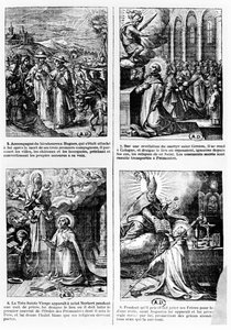 Escenas de la vida de San Norberto, fundador de la orden de canónigos regulares premonstratenses de French School