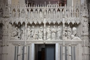 Escenas del coro de la catedral de Chartres de French School