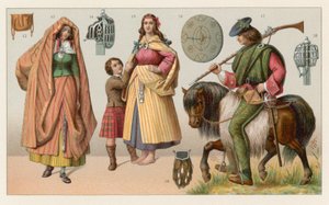 Traje de Escocia de French School