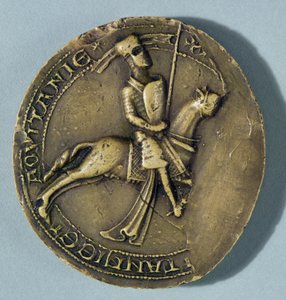 Sello de Arturo I (1187-1203) Duque de Bretaña de French School