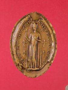 Sello de Blanca de Castilla (1188-1252) de French School