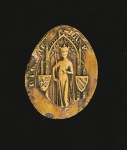 Sello de Margarita de Borgoña (1290-1315) 1311 de French School