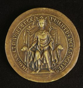 Sello de Felipe V (1294-1322) El Alto, 1317 de French School