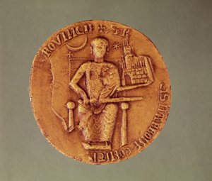 Sello de Raimundo VI (1156-1222) Conde de Toulouse, 1204 de French School