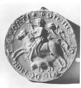 Sello de Simón de Montfort (c.1150-1218) de French School