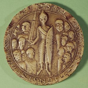 Sello de la Comuna de Soissons, 1228 (cera) de French School