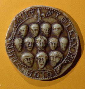 Sello del consejo de la Comuna de Meulan, 1195 de French School