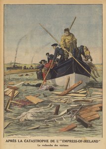 Búsqueda de víctimas del hundimiento del Empress of Ireland de French School