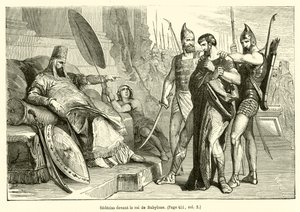 Sedequías ante el rey de Babilonia de French School